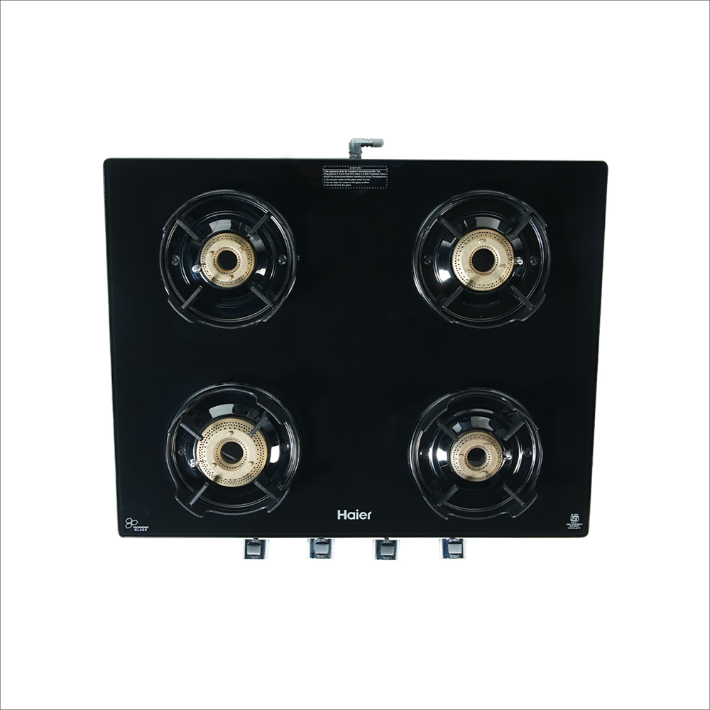Haier 4 Burner Cooktop with Battery operated Auto Ignition